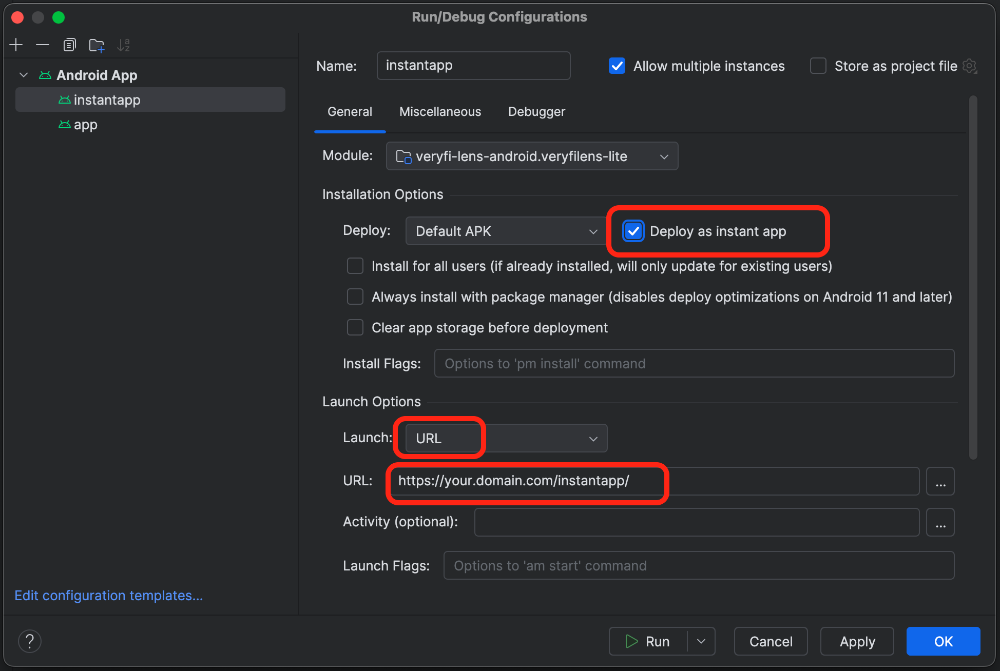 Run/Debug Configuration