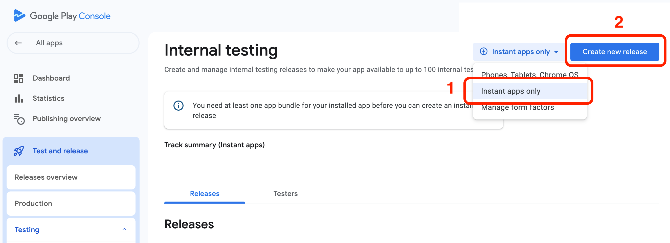 Instant App Form Factor